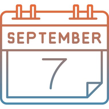 Takvim simgesi tasarımı, vektör illüstrasyonu