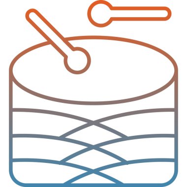 Tek bir simgenin vektör illüstrasyonu