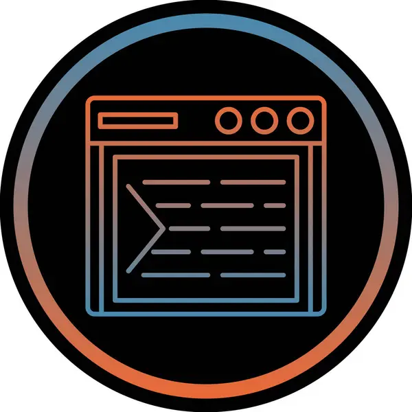 Web arayüzü simgesi, vektör illüstrasyonu
