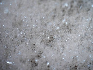 Hassas sabun köpüklerinin ve köpüklerin Macro Görünümü