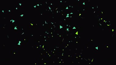 Kutlama, karnaval, doğum günü, parti ya da tatil projeleriniz için alfa kanallı konfeti öğeleri. 4K 30 fps RGB + ALPHA şeffaf klip Herhangi bir kutlama görüntülerinde kullanılabilir.