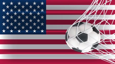 ABD Gölgeli Bayrak, Spor Aksesuarları Oyun, Şampiyonluk ve Rekabet Tasarımı 'nda izole edilmiş futbol veya futbol