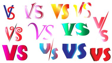 Versus, VS logo harfleri koleksiyonu vs harf yığınını belirledi