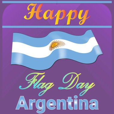 Happy Flag Day Argentina. Day of Argentina clipart