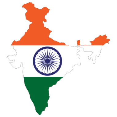 Haritada Hindistan bayrağı