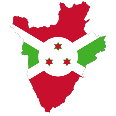 Haritada Burundi bayrağı