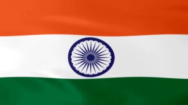 Hindistan bayrak döngü animasyonunu sallıyor