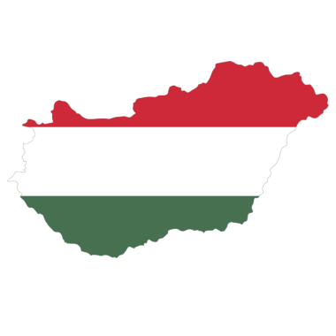 Haritada Macaristan bayrağı