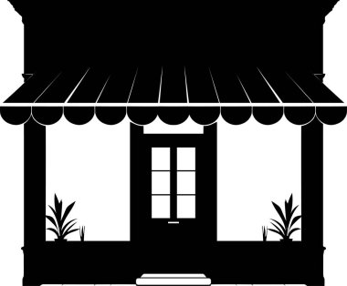 Mağaza önü Silueti - Dükkan, Butik veya Cafe Binası