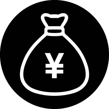 Yen / Yuan Sembol Simgesi Simgesi olan Para Çantası