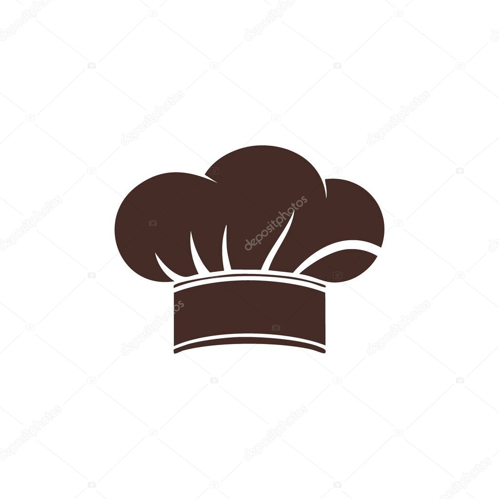 Chef hat icon design. Simple chef hat icon, perfect for culinary branding, restaurant menus, or food-related designs.