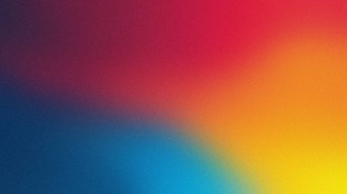 Soyut renkli dalgalar. Kırmızı, turuncu ve mavi renkli dalgalar. Modern, dinamik tasarımlar için ideal.