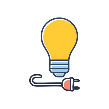 Ampul dolgusu. Gücü ve enerjiyi temsil eden sarı ampul, bağlantıyı, ilhamı ve yeniliği sembolize eder..