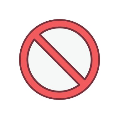 Giriş işareti yok. Çapraz çizgili kırmızı daire, yasağı, kısıtlamayı ya da erişimin engellenmesini simgeliyor..