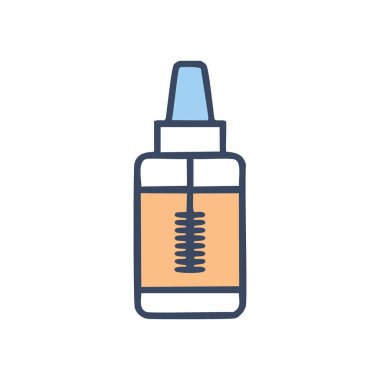 Düşürme şişesi. İçinde fırça olan damla şişesi, gerekli yağlar ya da diğer sıvılar için mükemmel..