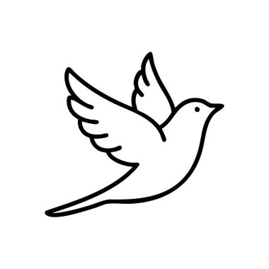 Zarif Beyaz Güvercin uçuyor. Güzel bir kuş, kanatlarını açar. Huzuru, saflığı ve umudu simgeler. Karanlık bir arka plana karşı..