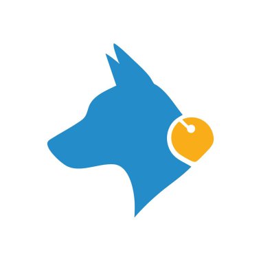 Bell ile Mavi Köpek Profili. Bu modern köpek portresi kendine özgü bir boyun aksesuarı içeriyor. Sevilen hayvanlarla olan dostluğu, ilgiyi ve bağları sembolize eder..