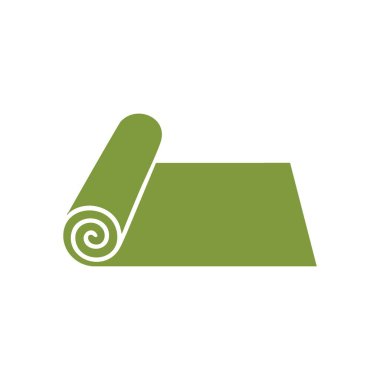 Green Wellness Mat açılıyor. Zeytin zemininin açılışı minimalist bir grafiği. Sağlıklı yaşam tarzı projeleri için huzur, rahatlık ve kişisel refahı sembolize eder..