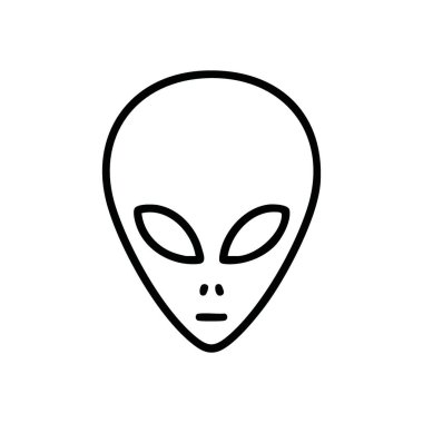 Uzaylı Baş Kabartması. Karanlık bir tarlada gizemli bir aurası olan ikonik dünya dışı bir yüz. Bu grafik kozmik keşifleri, keşifleri ve gelecekteki kavramları sembolize eder..