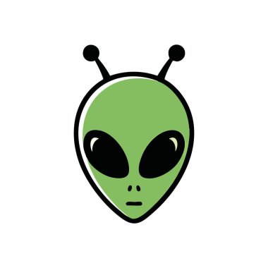 Klasik Yeşil Uzaylı Portresi. Bu ikonik dünya dışı tasvir gizemli bir kozmik varlığı gösteriyor. Uzay, fantezi ve büyük bilinmezlik için ideal..