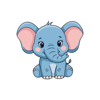 Şirin Bebek Fil Çizgi Filmi. Çekici genç pachyderm çizimi. Bu tatlı karakter mutluluğu, masumiyeti ve arkadaşlığı simgeliyor. Çocukların tasarımları için mükemmel..