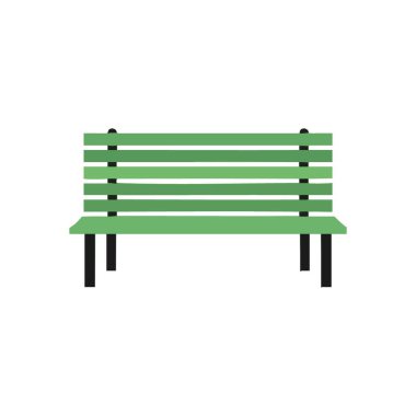 Green Park Daire Tasarımı. Bu minimalist illüstrasyon, halka açık alanlarda sükuneti ve tefekkürü sembolize eden yeşil bir açık oturma alanına sahiptir..