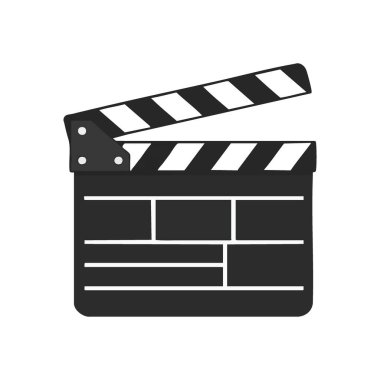 Film Yapım Alkışlama Tahtası. Bu ikonik film tahtası, video çekimlerini, medya projelerini ve film yapımcılığının heyecanını sembolize eden bir çekimin başlangıcını simgeliyor..