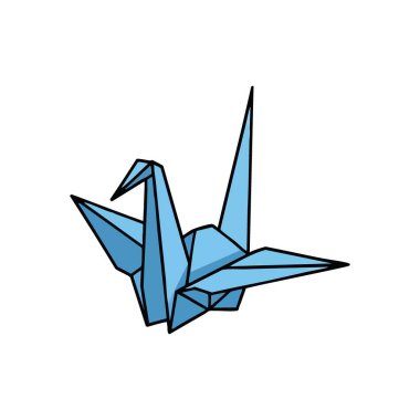 Mavi Origami Turna Sanatı. Zarif bir gök mavisi kağıt, kuş tasarımını derin bir arkaplanda katladı. Bu zarif sanatsal yaratılış barışı, uzun ömürlülüğü ve derin umudu temsil ediyor..