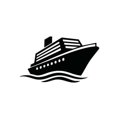 Zarif Gemi Taslak Yolculuğu. Siyaha karşı beyaz çizgiler görkemli bir yolcu gemisi süzülüşünü betimliyor. Huzuru, rahatlığı ve okyanuslar arası büyük seyahatlerin cazibesini temsil eder..