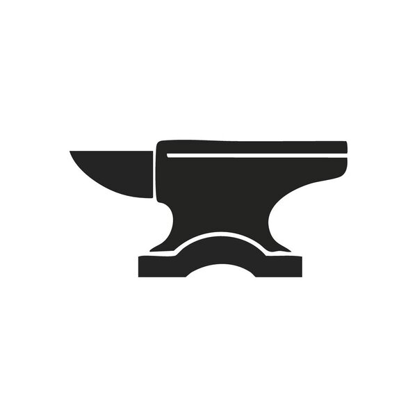 Classic Anvil Tool Silhouette. This sturdy metallic implement embodies strength, craftsmanship, and the art of smithing. A powerful symbol of creation and resilience.