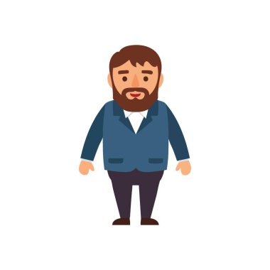 Profesyonel Sakallı Adam Avatar. Yüzü kıllı, şık ceketli bir beyefendinin hoş geldin görüntüsü. Bu çok yönlü grafik bireyleri ve toplumu temsil ediyor.