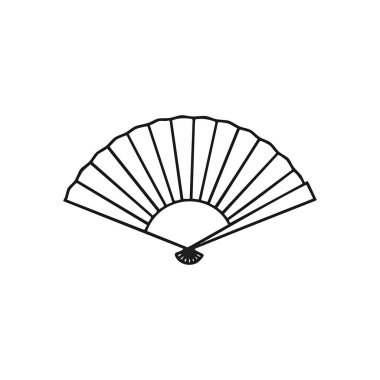 Zarif Katlanan Fan Grafiği. Çarpıcı beyaz bir aksesuar, kültürel temalar için mükemmel ya da zarafet dokunuşu için. Bu sembol geleneği ve saf güzelliği çağrıştırıyor..