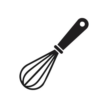 Minimalist Utensil Mutfak Simgesi. Malzemeleri karıştırmak için bir mutfak aleti tasvir eden çıtır bir grafik. Dijital uygulamalar için ideal, yemek pişirme, pişirme ve ev mutfağı yaratıcılığını temsil etmek..