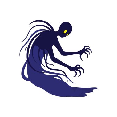 Parlayan Gözlü Karanlık Hayalet. Delici sarı bakışları ve keskin pençeleriyle tehditkar bir şekilde süzülen ruhani mavi bir hayalet. Korku, gizem ve okült enerji temalarını aktarır..