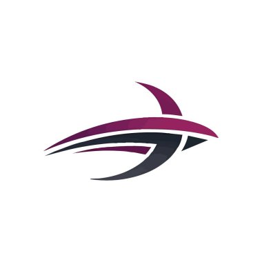 Dinamik Violet Grafik Kimliği. Zarif çizgilerden oluşan çağdaş bir amblem ve koyu bir arkaplana karşı canlı bir morumsu gradyan. Hız, ilerleme ve yenilik kavramlarını iletir.