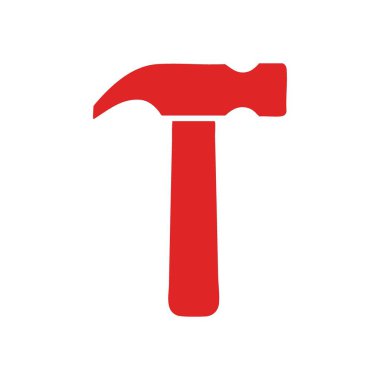 Kızıl Pençe Çekici Siluet Grafiği. Derin bir arka plana karşı koyu kırmızı araç, somut yapı, sıkı çalışma, güç ve yaratıcı ilerleme.