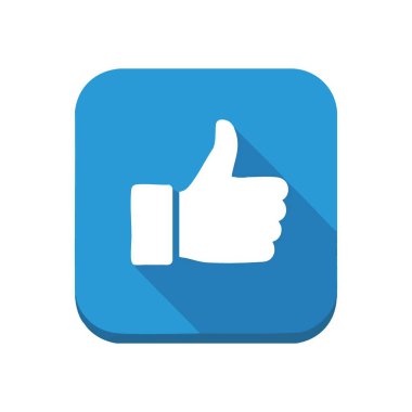 Pozitif El Hareketi Mavi Simgesi. Canlı bir gök mavisi amblemi yukarı doğru beyaz bir başparmak gösterir. Onay, anlaşma ve dijital platformlar için mükemmel bir duyarlılık sunar..