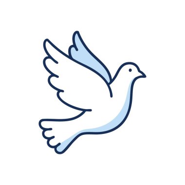 Zarif Beyaz Güvercin uçuyor. Bu zarif güvercin karanlık bir zemin üzerinde süzülüyor, dinginliği ve saflığı somutlaştırıyor. Küresel uyumun ve yeni başlangıçların derin bir mesajını iletir..