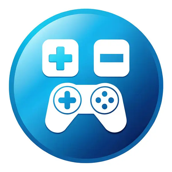 stock image Video Game Controller Icon - Game Development and Math Integration Design