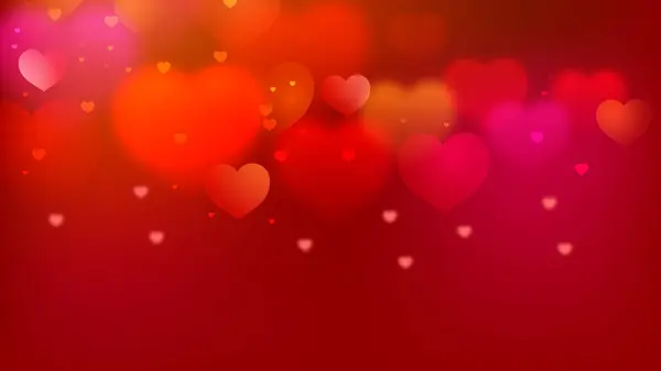 Modern Kalp Şekilleri Soyut Sevgililer Günü Bulanık Arkaplan