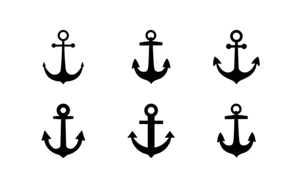 Sunucu simgesi çizimi. Beyaz arkaplanda çapa için vektör simgesi