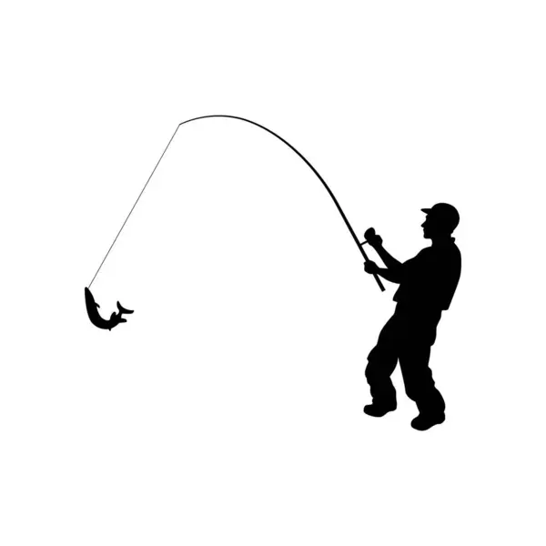 Balık logosu vektör illüstrasyonu. Balık simgesi siluet vektör tasarımını yakala