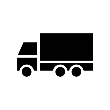 Nakliye, Lojistik veya Ulaşım Temsilcisi Van Vector Simgesi