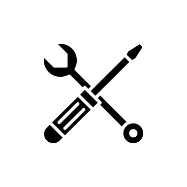 Beyaz Arkaplanda Sorun Çekme Simgesi Vektör İllüstrasyonu.