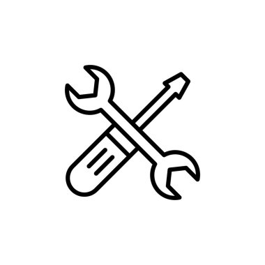 Beyaz Arkaplanda Sorun Çekme Simgesi Vektör İllüstrasyonu.