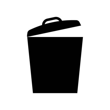 Beyaz Arkaplan Üzerine Basit Çöp Kutusu Simgesi ResimleriName.