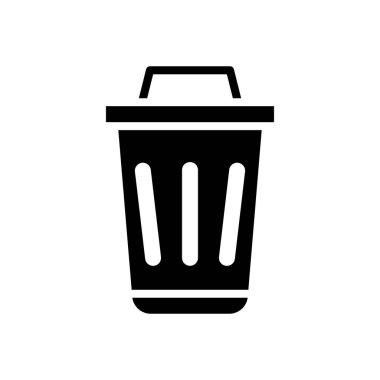 Beyaz Arkaplan Üzerine Basit Çöp Kutusu Simgesi ResimleriName.