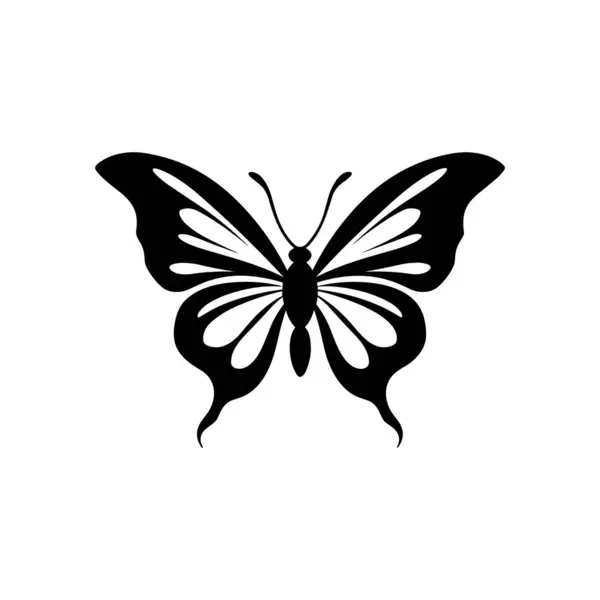 Web ve Grafiksel Elementler için Güzel bir Monarch Kelebek Simgesi Vektör İlülasyonu.