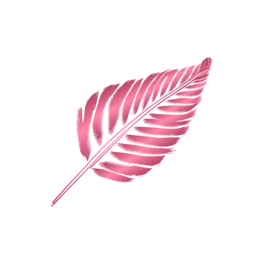 Açık Hava Sanatsal Tasarımı için Pembe Tüy Simgesi