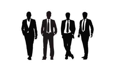 iş kişi ayakta siluet